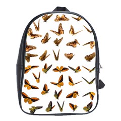 Butterfly Butterflies Insect Swarm School Bag (large) by Pakrebo