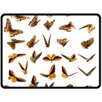 Butterfly Butterflies Insect Swarm Fleece Blanket (Large)  80 x60  Blanket Front