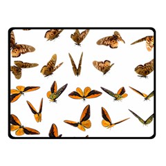 Butterfly Butterflies Insect Swarm Fleece Blanket (small) by Pakrebo