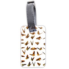 Butterfly Butterflies Insect Swarm Luggage Tags (two Sides) by Pakrebo