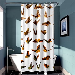 Butterfly Butterflies Insect Swarm Shower Curtain 36  X 72  (stall)  by Pakrebo