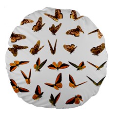 Butterfly Butterflies Insect Swarm Large 18  Premium Round Cushions by Pakrebo