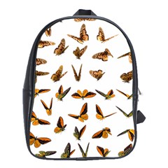 Butterfly Butterflies Insect Swarm School Bag (xl) by Pakrebo