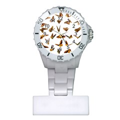 Butterfly Butterflies Insect Swarm Plastic Nurses Watch by Pakrebo