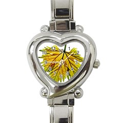 Leaf Grape Vine Sunlight Garden Heart Italian Charm Watch by Pakrebo