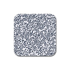 Leaves Rubber Square Coaster (4 Pack)  by alllovelyideas