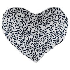 Leaves Large 19  Premium Heart Shape Cushions by alllovelyideas