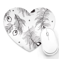 Peacock Heart Mousepads by alllovelyideas