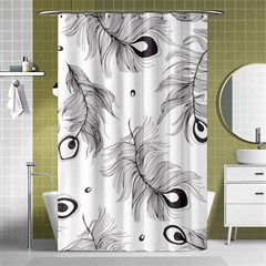 Peacock Shower Curtain 48  X 72  (small)  by alllovelyideas