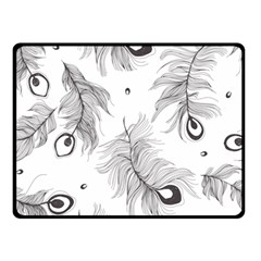 Peacock Double Sided Fleece Blanket (small)  by alllovelyideas