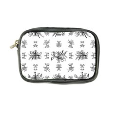 Black And White Ethnic Design Print Coin Purse by dflcprintsclothing