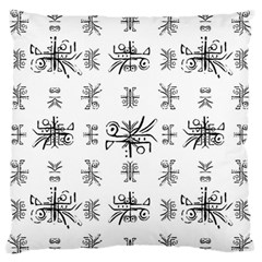 Black And White Ethnic Design Print Standard Flano Cushion Case (one Side) by dflcprintsclothing