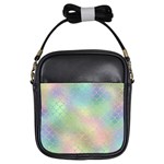 Pastel Mermaid Sparkles Girls Sling Bag Front