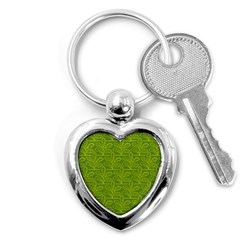 Oak Tree Nature Ongoing Pattern Key Chains (heart)  by Mariart