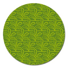 Oak Tree Nature Ongoing Pattern Magnet 5  (round) by Mariart