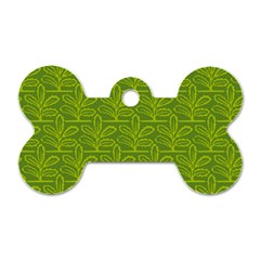 Oak Tree Nature Ongoing Pattern Dog Tag Bone (two Sides) by Mariart