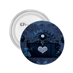 Elegant Heart With Steampunk Elements 2 25  Buttons by FantasyWorld7