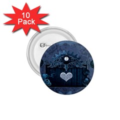 Elegant Heart With Steampunk Elements 1 75  Buttons (10 Pack) by FantasyWorld7