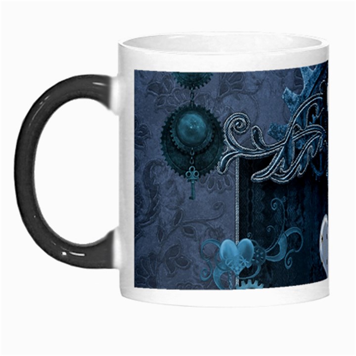 Elegant Heart With Steampunk Elements Morph Mugs