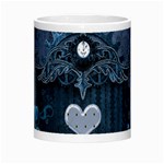 Elegant Heart With Steampunk Elements Morph Mugs Center