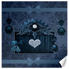 Elegant Heart With Steampunk Elements Canvas 12  X 12  by FantasyWorld7