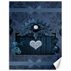 Elegant Heart With Steampunk Elements Canvas 18  X 24  by FantasyWorld7