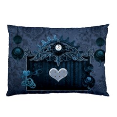 Elegant Heart With Steampunk Elements Pillow Case by FantasyWorld7