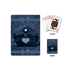 Elegant Heart With Steampunk Elements Playing Cards (mini) by FantasyWorld7