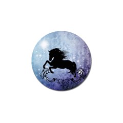 Wonderful Black Horse Silhouette On Vintage Background Golf Ball Marker (4 Pack) by FantasyWorld7