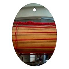 Taiko Drum Oval Ornament (two Sides) by Riverwoman