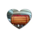 Taiko drum Rubber Coaster (Heart)  Front