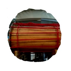 Taiko Drum Standard 15  Premium Round Cushions by Riverwoman