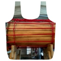 Taiko Drum Full Print Recycle Bag (xl) by Riverwoman