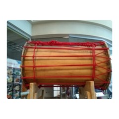 Taiko Drum Double Sided Flano Blanket (mini)  by Riverwoman