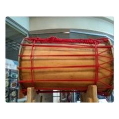 Taiko Drum Double Sided Flano Blanket (large)  by Riverwoman