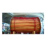 Taiko drum Satin Shawl Front