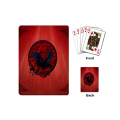 The Crow With Roses Playing Cards (mini) by FantasyWorld7