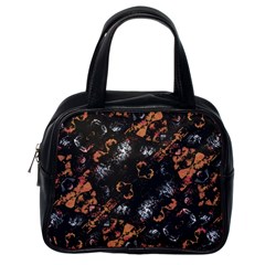 Fractal Vintage Grunge Print Design Classic Handbag (one Side) by dflcprintsclothing