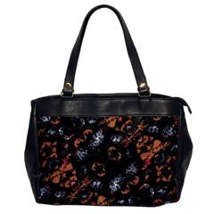 Fractal Vintage Grunge Print Design Oversize Office Handbag by dflcprintsclothing