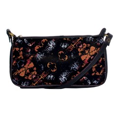 Fractal Vintage Grunge Print Design Shoulder Clutch Bag by dflcprintsclothing