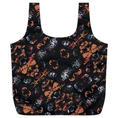 Fractal Vintage Grunge Print Design Full Print Recycle Bag (xl) by dflcprintsclothing