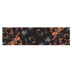 Fractal Vintage Grunge Print Design Satin Scarf (oblong) by dflcprintsclothing