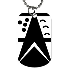 Black And White Geometric Design Dog Tag (one Side) by yoursparklingshop