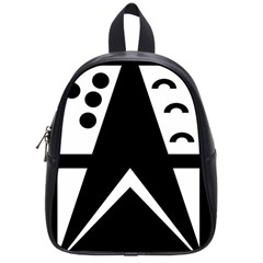 Black And White Geometric Design School Bag (small) by yoursparklingshop