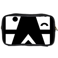 Black And White Geometric Design Toiletries Bag (two Sides) by yoursparklingshop