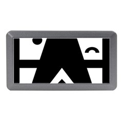 Black And White Geometric Design Memory Card Reader (mini)