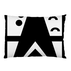 Black And White Geometric Design Pillow Case (two Sides) by yoursparklingshop