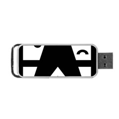 Black And White Geometric Design Portable Usb Flash (two Sides) by yoursparklingshop