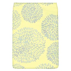 Spring Dahlia Print - Pale Yellow & Light Blue Removable Flap Cover (l) by WensdaiAmbrose