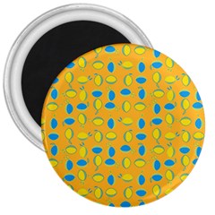 Lemons Ongoing Pattern Texture 3  Magnets by Mariart